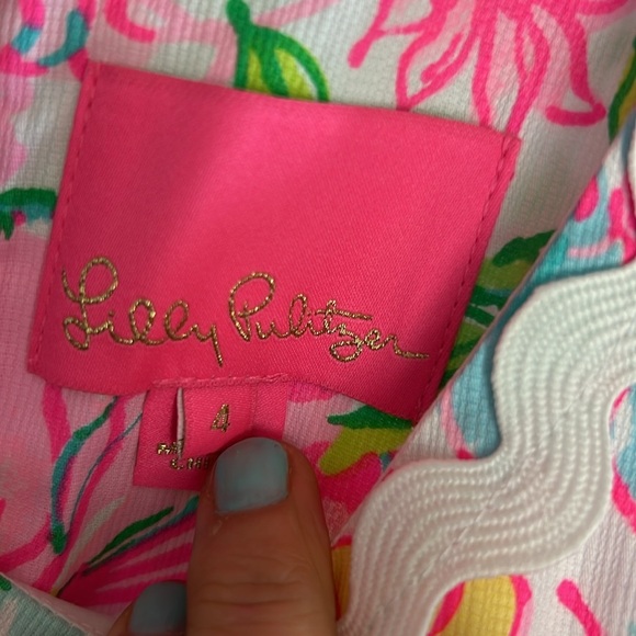 NWT Lilly Pulitzer Mila Stretch Shift Dress Multi Paradise Found Sz 4 - Picture 6 of 13